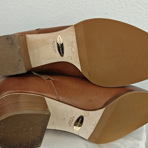Sarah Flint The Perfect Zip Bootie In Saddle Vachetta Size 40, 9-9.5 Women's - Picture 16 of 16